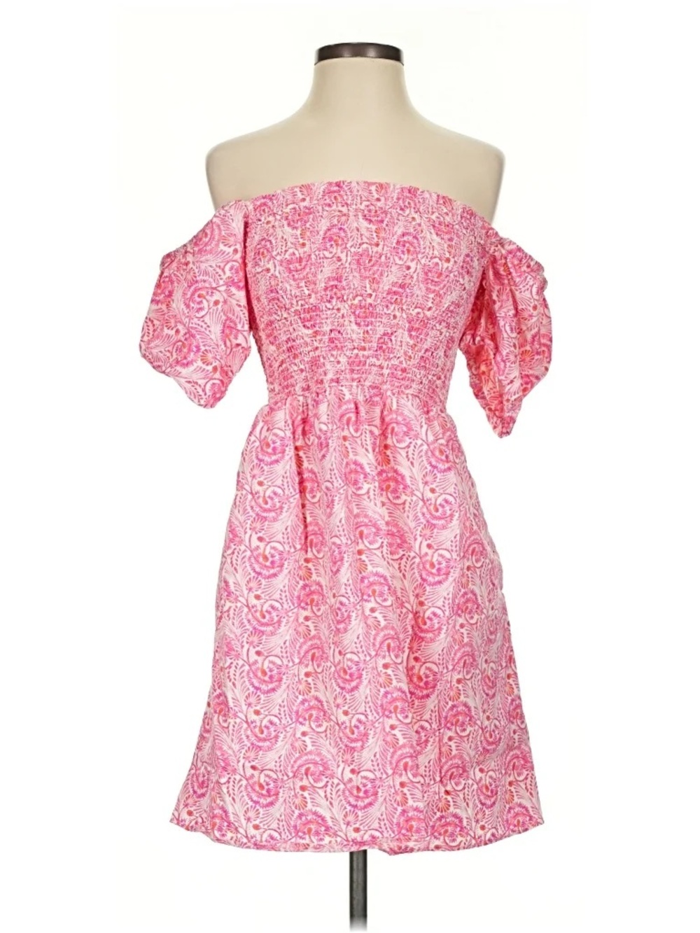 J. Crew Pink Smocked Summer Dress